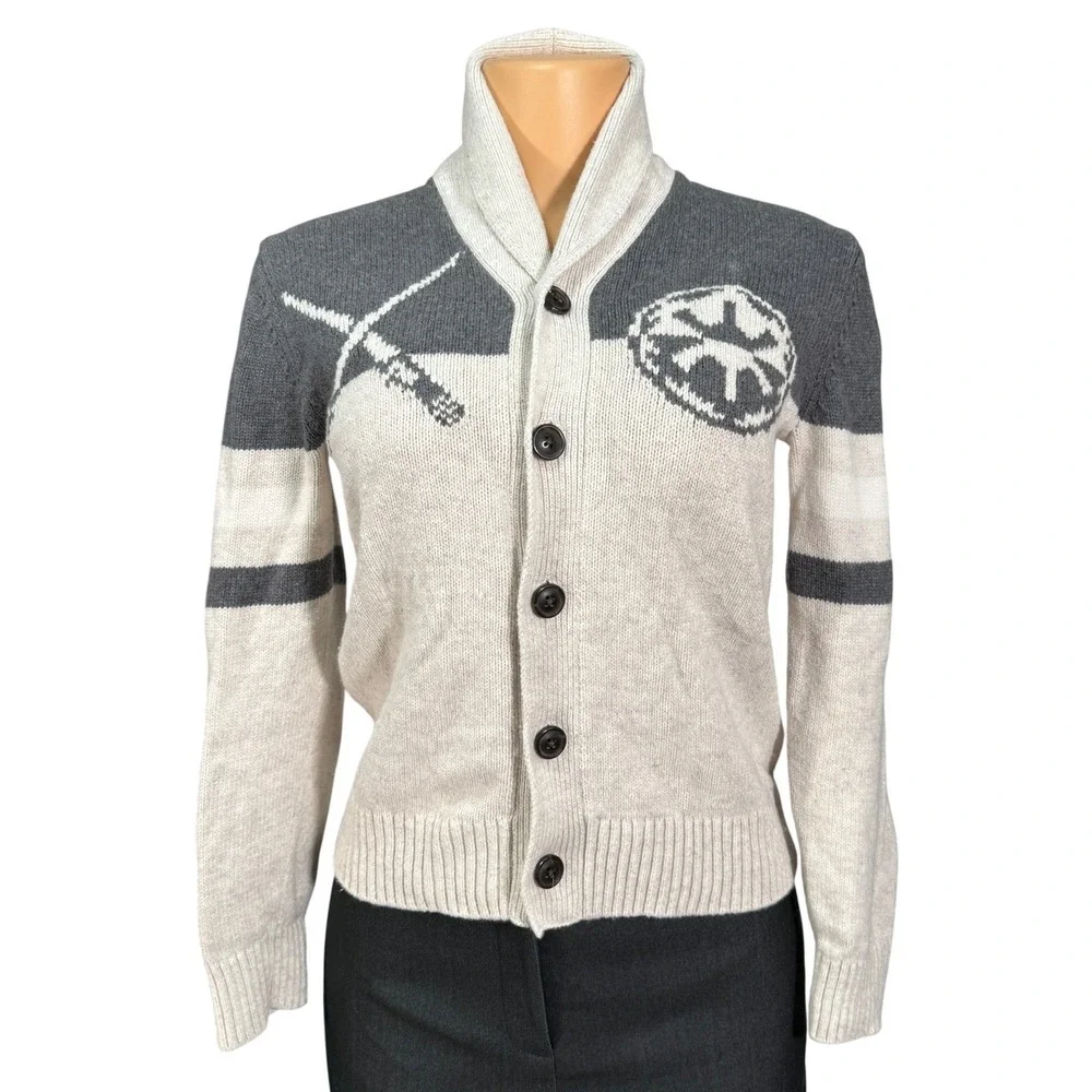 Gap Star Wars Darth Vader Shawl Collar Cardigan Sweater Youth Large G (10-11)